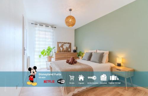 Montevrain Apartment | Le Makatea, 4 pers, 10 min to Disneyland Paris