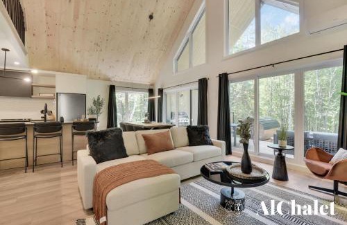 Pont-Rouge Ski Chalet | Le Scandinave - Détente avec Sauna et Spa privé