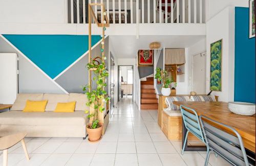 Ponts Jumeaux Apartment | Le Surf : Triplex (T4) parking, rooftop et clim