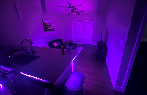 Katy Apartment | LED Halloween Chillax Couples Retreat 1B1B Katy Mills Mall