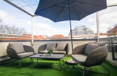 Zentrum-Nordwest Apartment | Leipzig Residenz Goethe Apartment mit 2 Dachterrassen