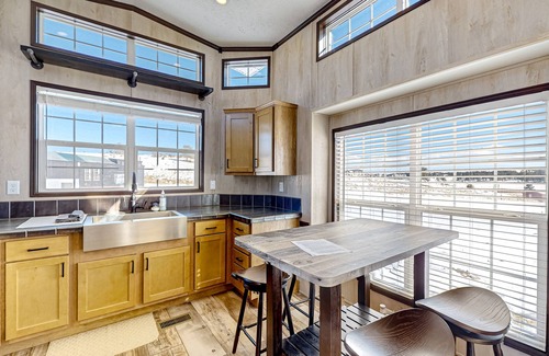Colorado Springs Cottage | Light-filled cabin on 1,800-acre ranch with animals, trails, mountains & firepit