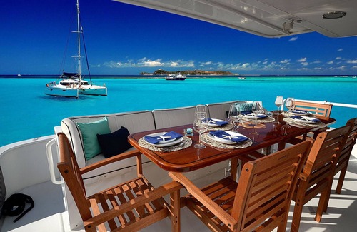 Great Cruz Bay Boat Rental | Live the ‘Suite Life’ - All Inclusive Vacation 92 ft/3000sq ft Luxury Yacht