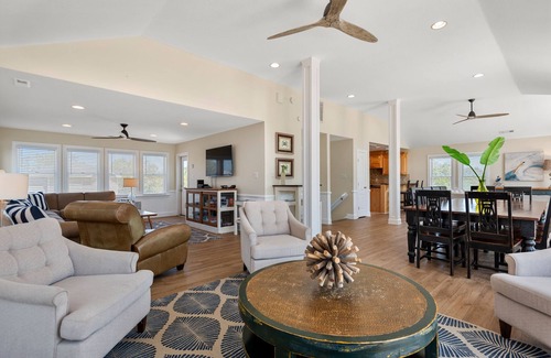 Monteray Shores House | Living On Beach Time: Private pool, Hot Tub, Rec Room w/Pool Table