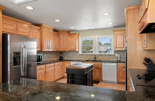 Monteray Shores House | Living On Beach Time: Private pool, Hot Tub, Rec Room w/Pool Table