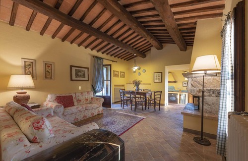Simignano Apartment | Lodging in Casole Elsa,Siena,pool,Wi-Fi,terrace,barbecue,playground,sleep 6