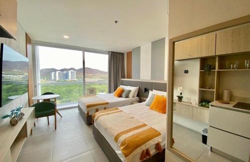 Santa Marta Apartment | Loft balcony overlooking the sea beach 100 meters away