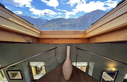 Tremezzo Condo | Loft with lake view and garden