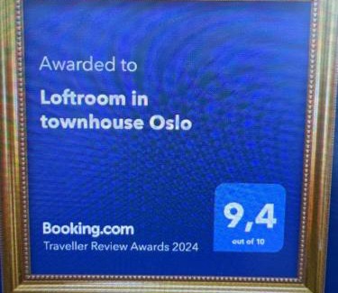 Alna House | Loftroom in townhouse Oslo 1 singel bed 1 double bed