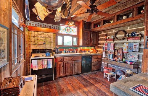 Wimberley Cabin | Log Cabin at Old Glory Ranch | Take a trip back in time!