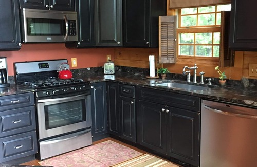 Laurel Springs House | Log Cabin on 9 private acres on Blue Ridge Parkway with gorgeous views