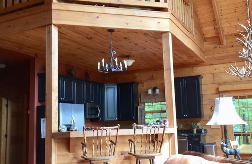 Laurel Springs House | Log Cabin on 9 private acres on Blue Ridge Parkway with gorgeous views