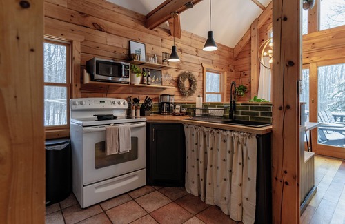 Mancelona Cabin | Log cabin, Schuss Mtn, solo stove, fireplace