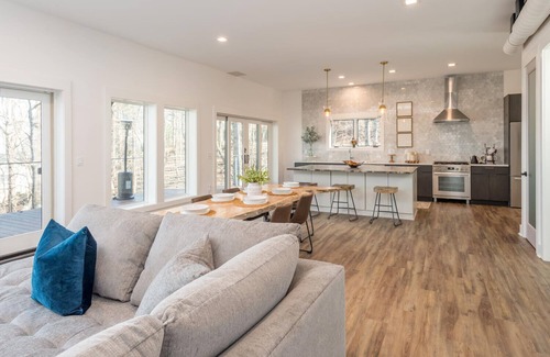 Laurel Park House | Long Range Mtn Views Next to Jump Off Rock! Ultra Modern, Very Unique Open Floor