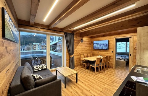 Pec pod Snezkou Apartment | Lovely apartment for 6 guests with hot tub, WIFI, TV, terrace and panoramic view