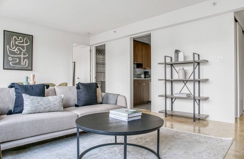 Prudential - St. Botolph Apartment | Lovely Back Bay 1BR w/W/D & Gym, near Copley T & Shops, by Blueground