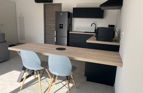 Oletta Apartment | Lovely new T2 apartment bathed in sunshine all day with terrace and private garden