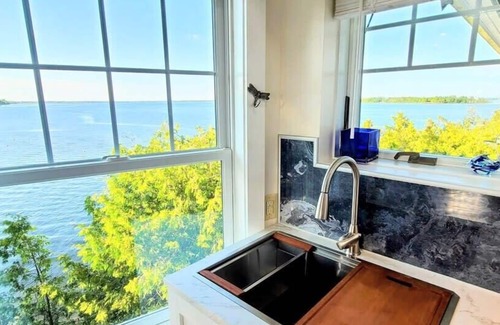 Plattsburgh Apartment | LoZa House Coastal Lakefront Luxe w Stellar Views