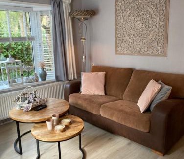 Bosgebied Hoenderloo Ski Chalet | Luxe Chalet met prachtig terras op de Veluwe , veel privacy