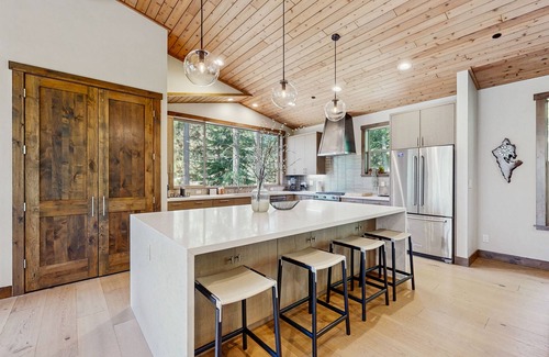 Comstock Acres House | Luxe Estate with Yard, Saltwater Spa, Walk to Lake, Trails Nearby