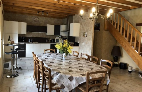 Saint-Sauveur-le-Vicomte Cottage | Luxurious Family Cottage: Private Pond, Indoor Fireplace, Game Room, and Pet-Friendly