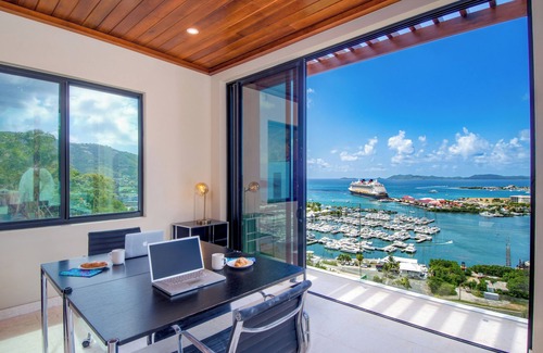 Great Mountain Villa | Luxurious 4-bed, 4-bath villa with pool and spectacular marina and ocean views