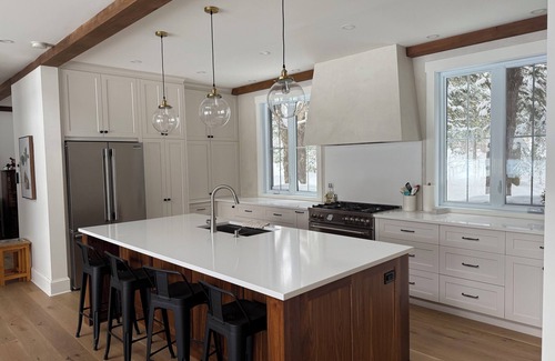 Orford Ski Chalet | Luxurious 4 Bedroom Lakehouse, Ski, Outdoor, Double sided Fireplace
