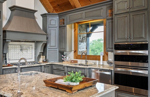 Arley House | Luxurious French Country Estate on Smith Lake- Flat yard, dock, fiber internet!