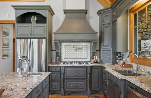 Arley House | Luxurious French Country Estate on Smith Lake- Flat yard, dock, fiber internet!