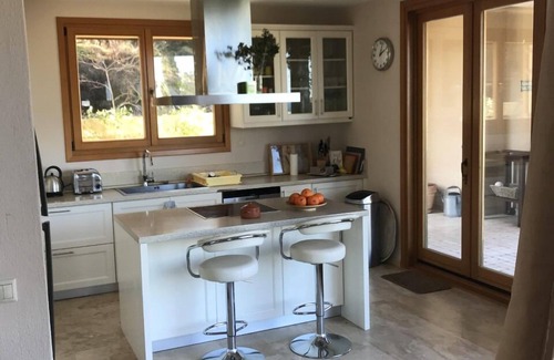 Palaio Tsifliki House | Luxurious Villa, designer's pool, lighted tennis court, olive grove, sea views.