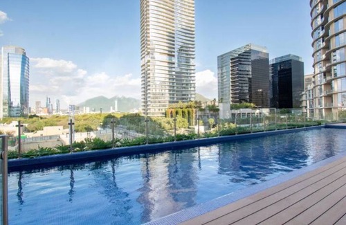 San Pedro Garza Garcia Apartment | Luxury 1BR Apartment in Arboleda, San Pedro. With home-office and co-work space