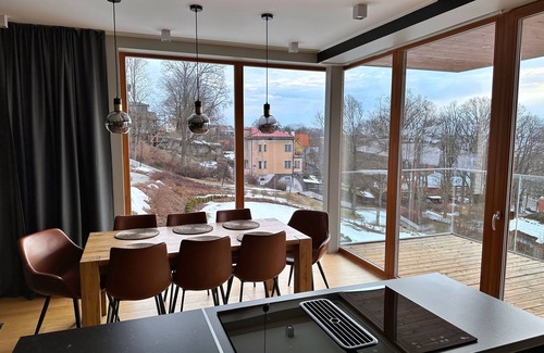 Viljandi Apartment | Luxury 2 bedroom, lake view apartment with sauna