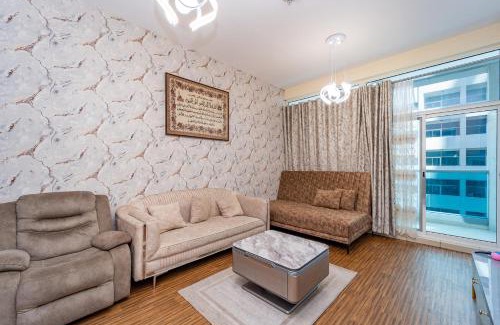 Ajman Apartment | Luxury 2 bedroom next to beach with swimming pool gym and kids play area