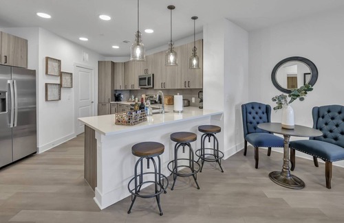 Spring Apartment | Luxury Apt, King Bed, Parking, Community Pool, Fitness Center, Outdoor Amenities