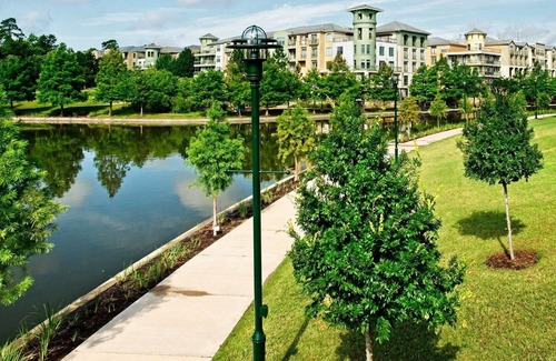 Spring Apartment | Luxury Apt, King Bed, Parking, Community Pool, Fitness Center, Outdoor Amenities