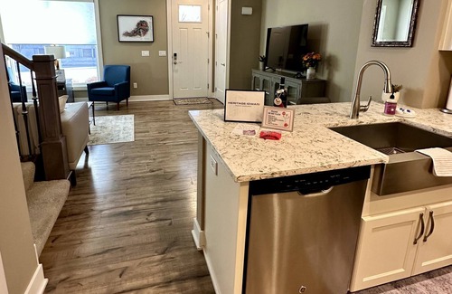 Sherman Hill Condo | Luxury condo. 2 car garage, rooftop patio. Perfect for work or play!