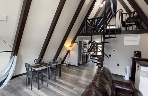 Saint Marys  Allen County House | Luxury Lodge near Airport, Unique A-Frame, Woof!