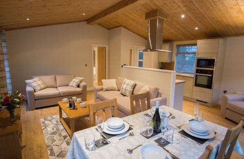 Gwynedd- Snowdonia Cabin | Luxury lodge, with hot tub, prime location in Betws-y-Coed, Snowdonia National Park, North Wales