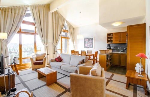 Flaine Apartment | Luxury penthouse 2-bedroom apartment with fireplace and stunning views