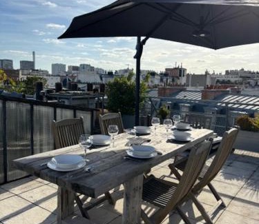 Passy Apartment | Luxury Penthouse Rooftoop Eiffel Tower view - EM02
