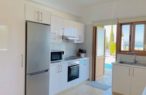 Argaka House | Luxury, private, full sea view villa with large pool close to the beach