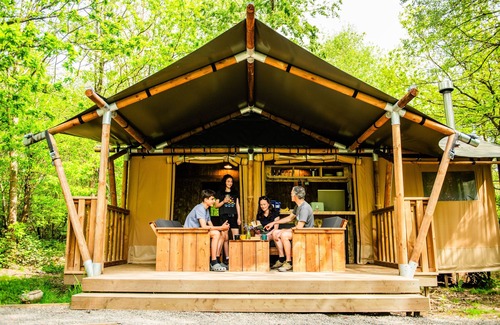 Acton Scott Cabin | Luxury Safari Tent with Hot Tub