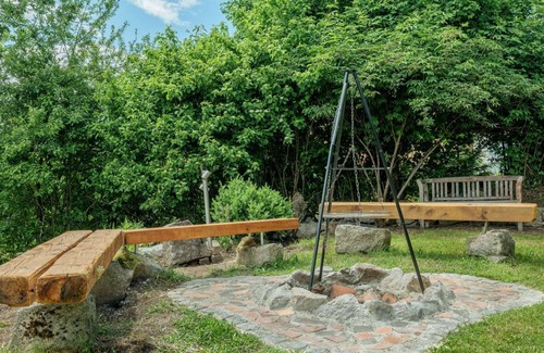 Schonach im Schwarzwald Apartment | Luxury vacation house with Wellness- and Fitness Area of 90 m2, large garden, BBQ, pond