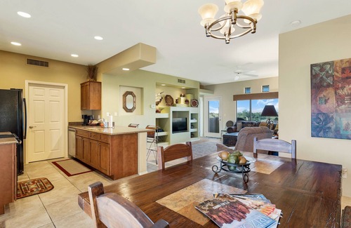 Rancho Vistoso Condo | Luxury Vistoso Resort Casita overlooking Nature Preserve-VIEWS! Heated pool, spa