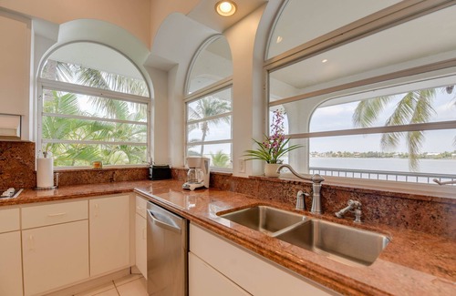 Sugarloaf Shores House | Luxury Waterfront Home with Gorgeous Pool, Tiki Bar and Sunsets