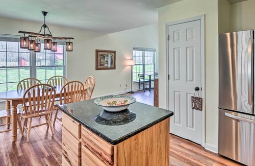 Hickman House | Lyles Peaceful Creekside Home: Hot Tub & Fire Pit