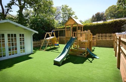 Shanklin Cabin | Lyon Court - The Old Stable - Wooden Cabin (sleeps 3), with Pool