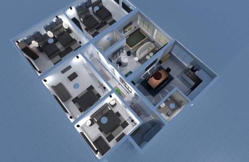 Untersendling Apartment | München Gruppenaufenthalt – 4SZ, 16 Pers., Games