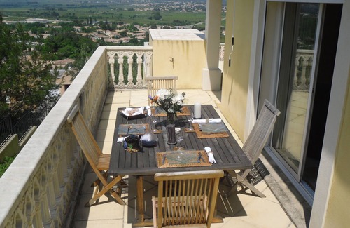 Langlade Apartment | Magnificent Cottage with dominant view swimming pool and heated jacuzzi (Le Palmier)