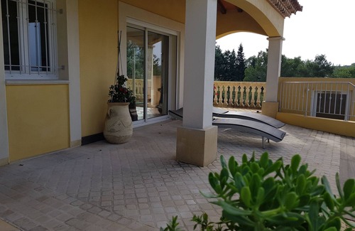 Langlade Apartment | Magnificent Cottage with dominant view swimming pool and heated jacuzzi (Le Palmier)